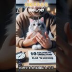 10秒でわかる猫のしつけ#猫のしつけ #ポジティブ強化 #ペットケア