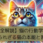 【完全解説】猫の行動学入門：知られざる猫の本能と習性