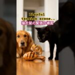 Dog, cat, hamster tension 貓狗鼠緊張瞬間,犬猫鼠緊迫の一瞬,笑える猫動画可愛い猫 funny cats video #funnycats