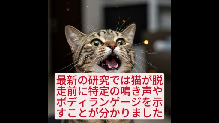 猫の脱走心理と対策